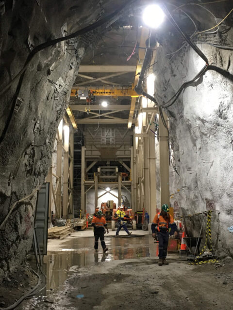 Cannington Mine, Underground crusher installation