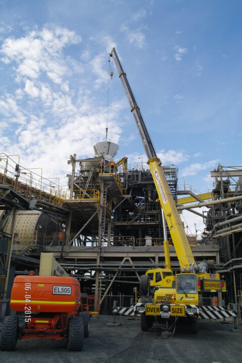 Launder install. Cannington Mine